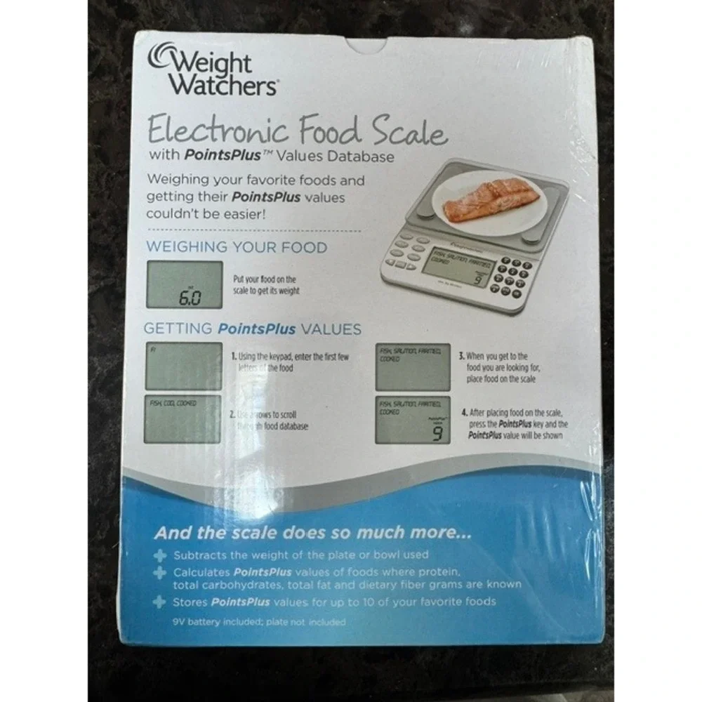 Weight Watchers Electronic Food Scale PointsPlus Database Digital Kitchen 30018